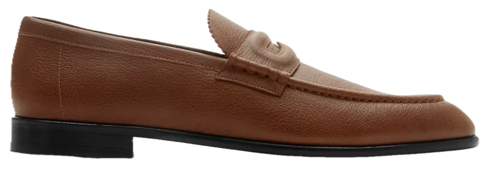 Giày Burberry Leather Pearl Loafers 'Pinecone' 81091781
