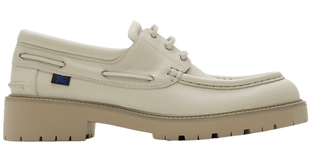 Giày Burberry Leather Raft Boat Shoes 'Nutmeg' 81016311