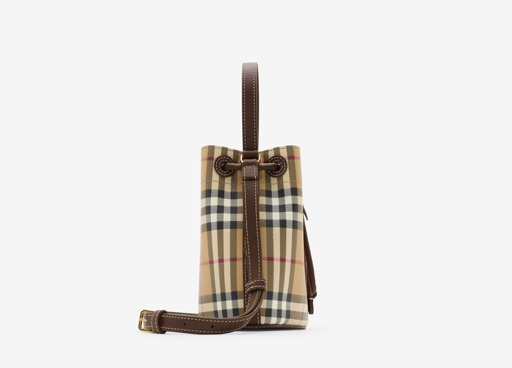 Túi Burberry Mini Check Bucket Bag 'Military' 81004881 - Ảnh 4