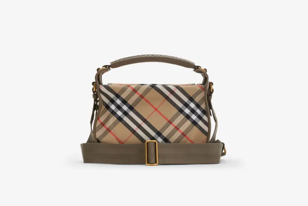 Túi Burberry Small B Clip Messenger Bag 'Sand' 81081201 - Ảnh 4