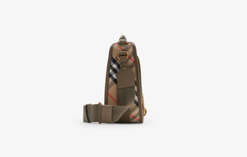 Túi Burberry Small B Clip Messenger Bag 'Sand' 81081201 - Ảnh 5