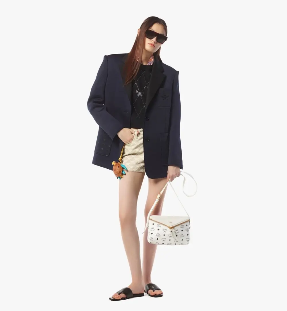 Alternative view of Túi MCM Diamant 3D Shoulder Bag 'White' MWSEAAK04WT001