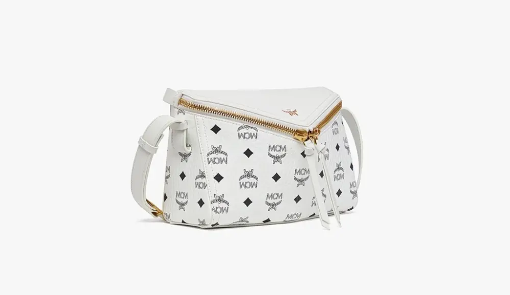 Túi MCM Diamant 3D Shoulder Bag 'White' MWSEAAK04WT001 - Ảnh 3