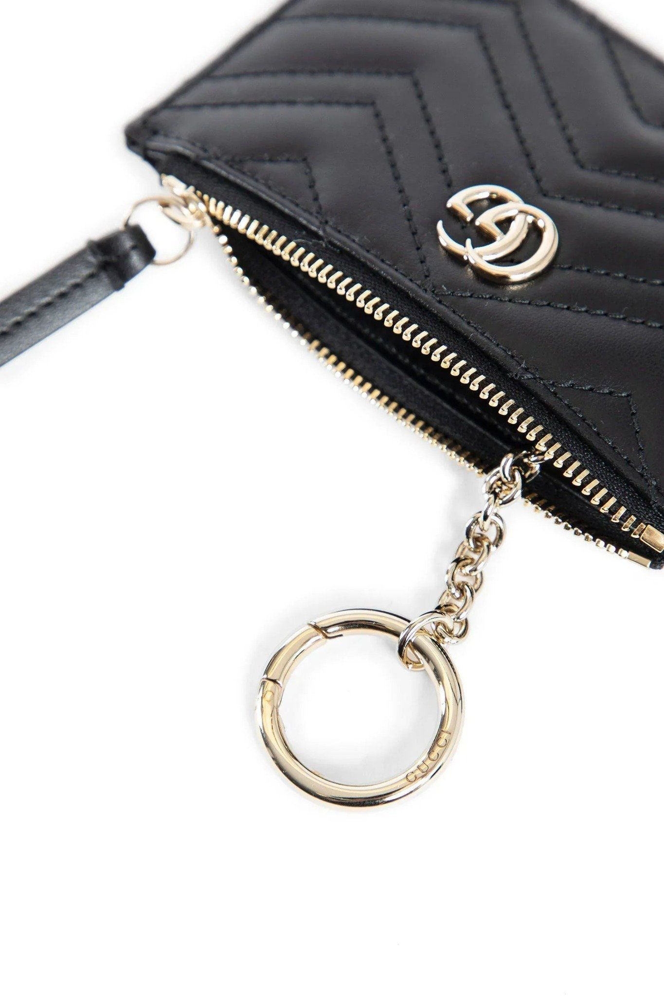 Ví Gucci GG Marmont Zip Key Case 'Black' 813353-DTDHD-1000 - Ảnh 4
