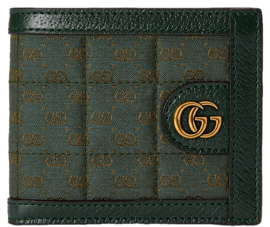 Ví Nam Gucci Mini GG Canvas Wallet 'Green' 756526-FAB7W-3046