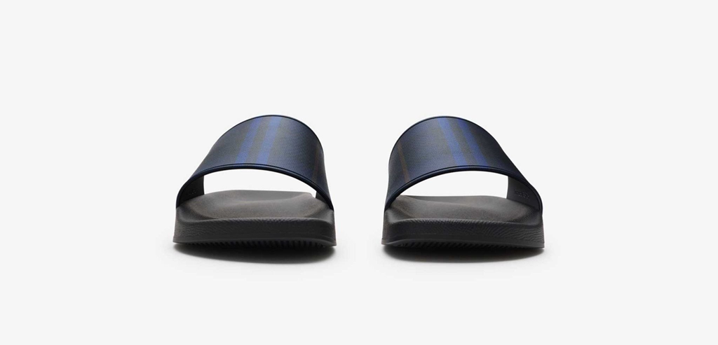 Dép Burberry Check Slides 'Midnight' 81075151 - Ảnh 4