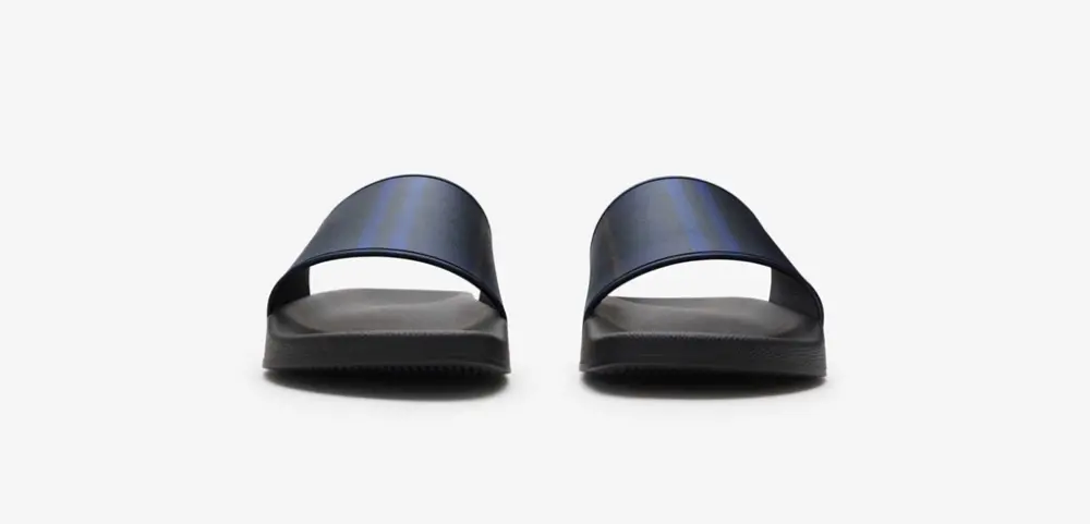 Dép Burberry Check Slides 'Midnight' 81075151 - Ảnh 4