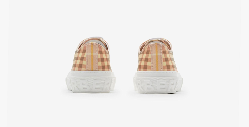 Giày Burberry Check Sneakers 'Teacup' 81075071 - Ảnh 5
