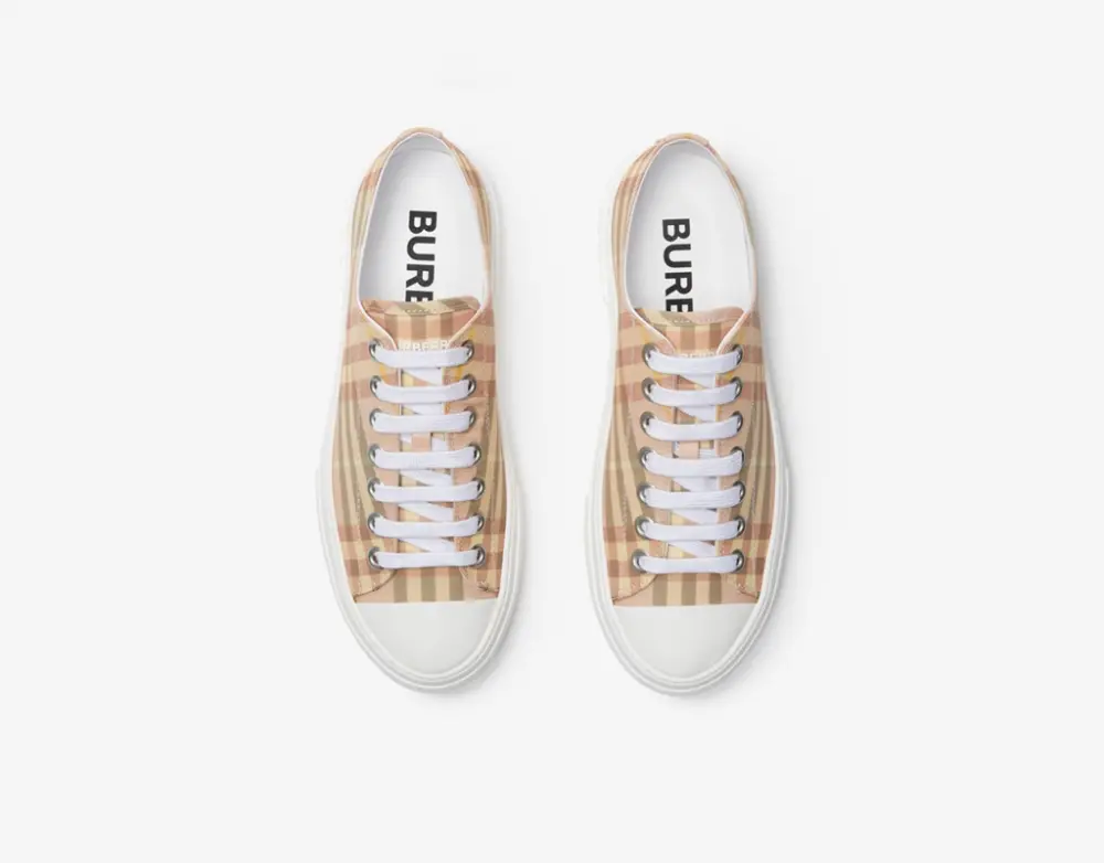 Giày Burberry Check Sneakers 'Teacup' 81075071 - Ảnh 6