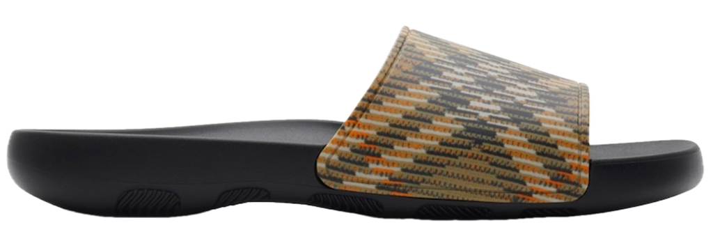 Dép Burberry Check Dive Slides 'Sand' 81021331