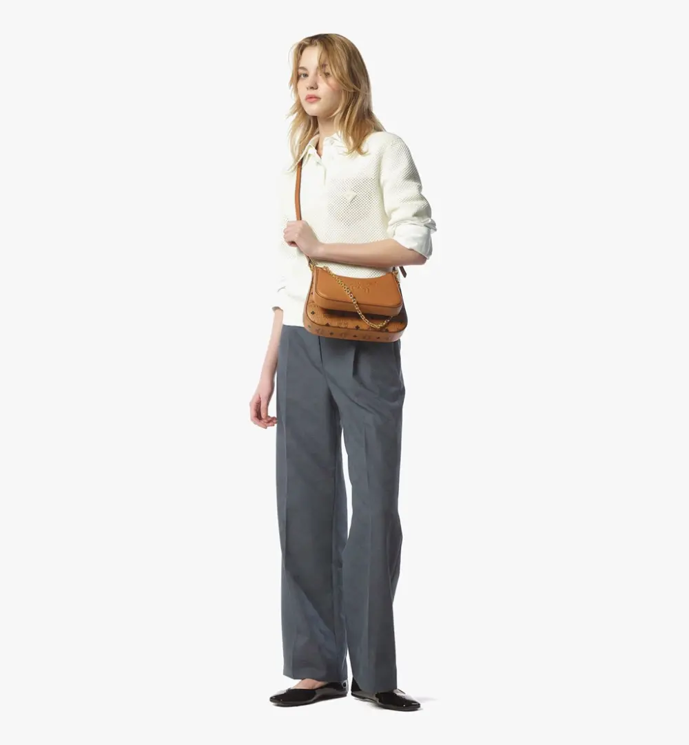 Túi Nữ MCM Aren Duo Hobo 'Cognac' MWHFSTA03CO001 - Ảnh 4