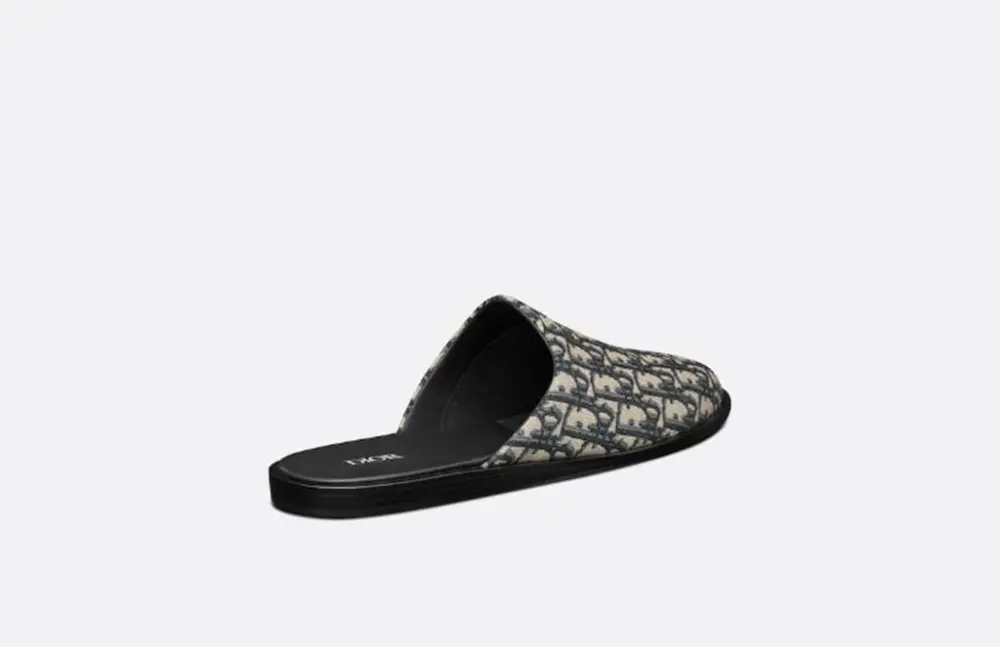 Dép Dior Indior Mule 'Black Grey' 3SA097ZJU-H961 - Ảnh 3