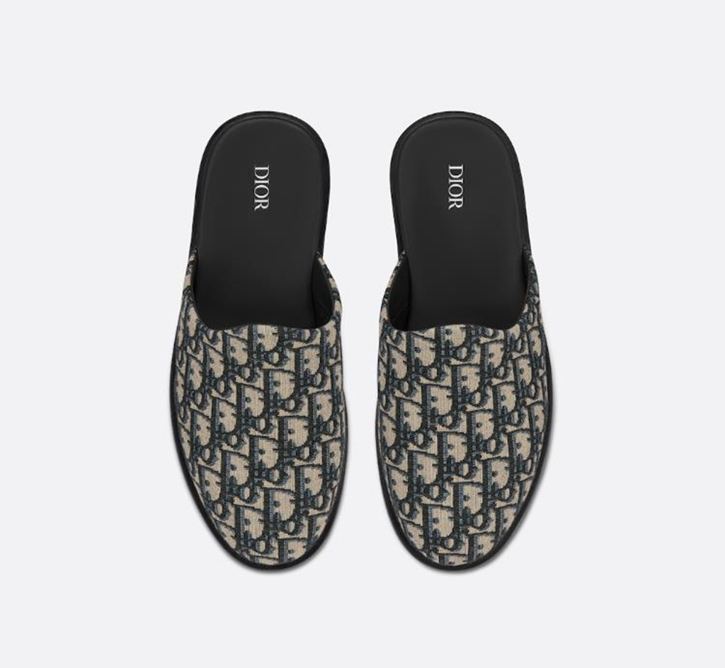 Dép Dior Indior Mule 'Black Grey' 3SA097ZJU-H961 - Ảnh 4