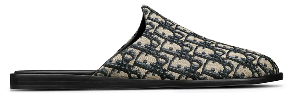 Dép Dior Indior Mule 'Black Grey' 3SA097ZJU-H961