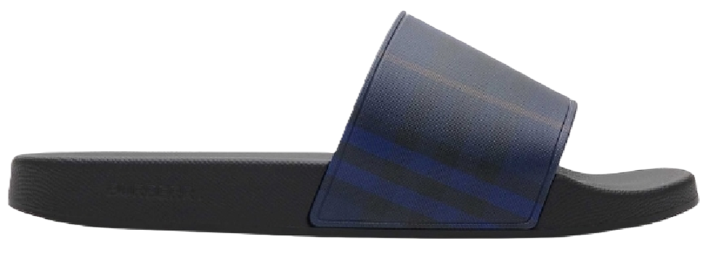 Dép Burberry Check Slides 'Midnight' 81075151