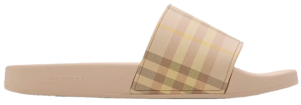 Dép Burberry Check Slides 'Teacup' 81075131