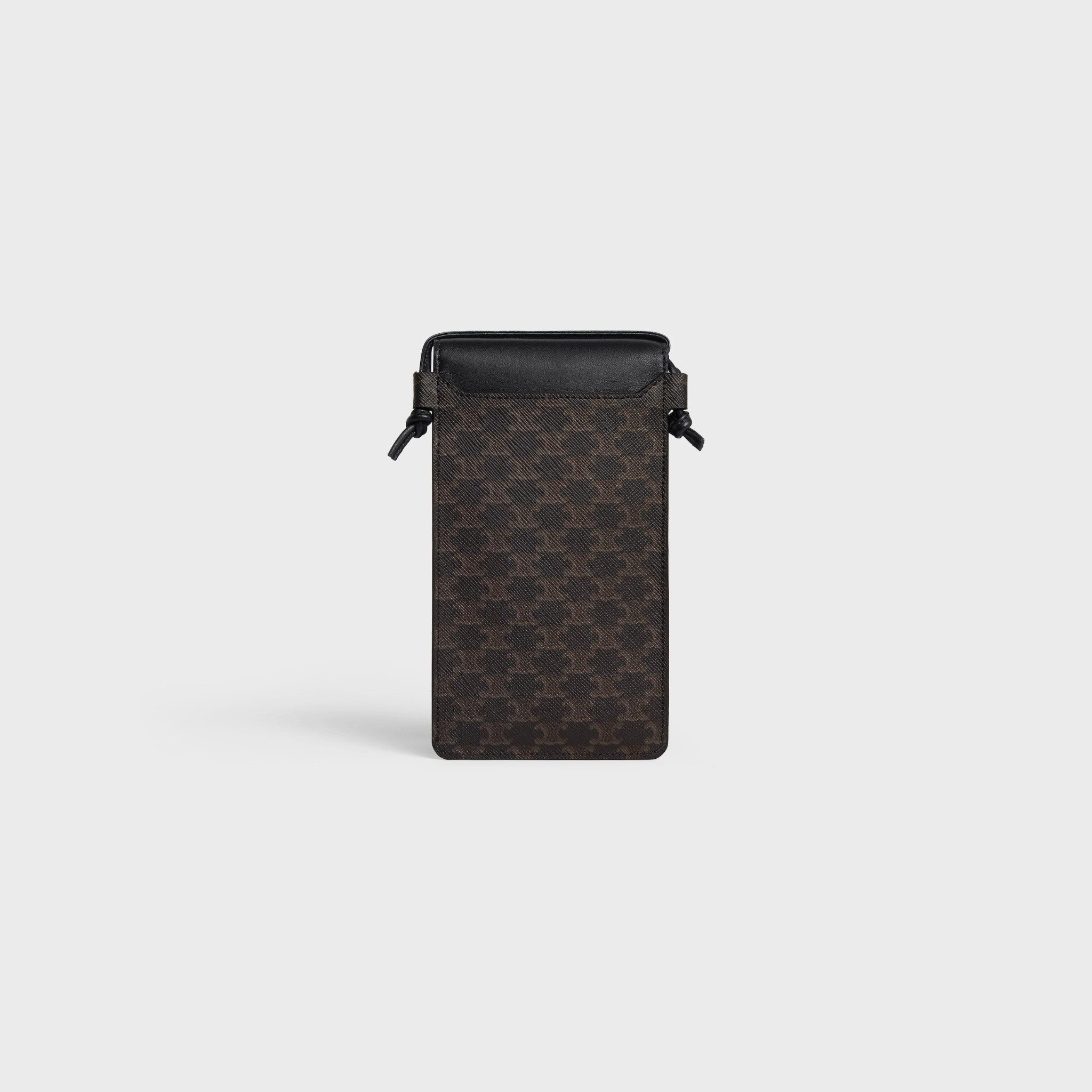 Túi Celine Phone Pouch 'Black' 10G332CQD-38SI - Ảnh 3