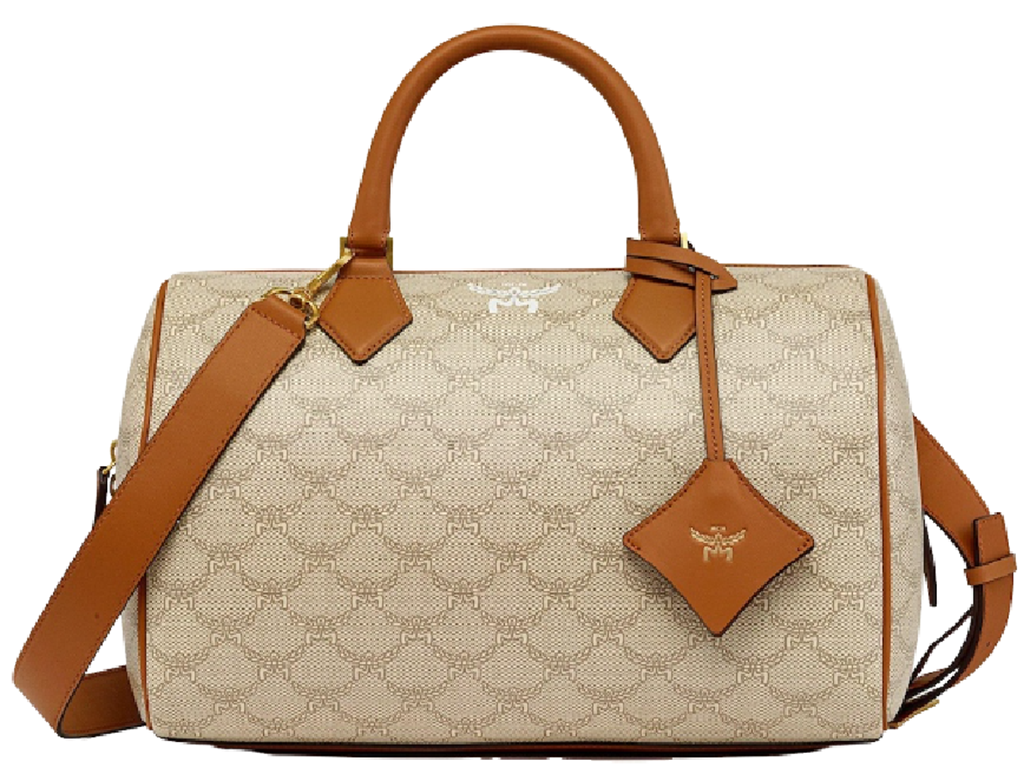 Túi MCM Ella Boston Bag 'Beige' MWBESEA07I9001