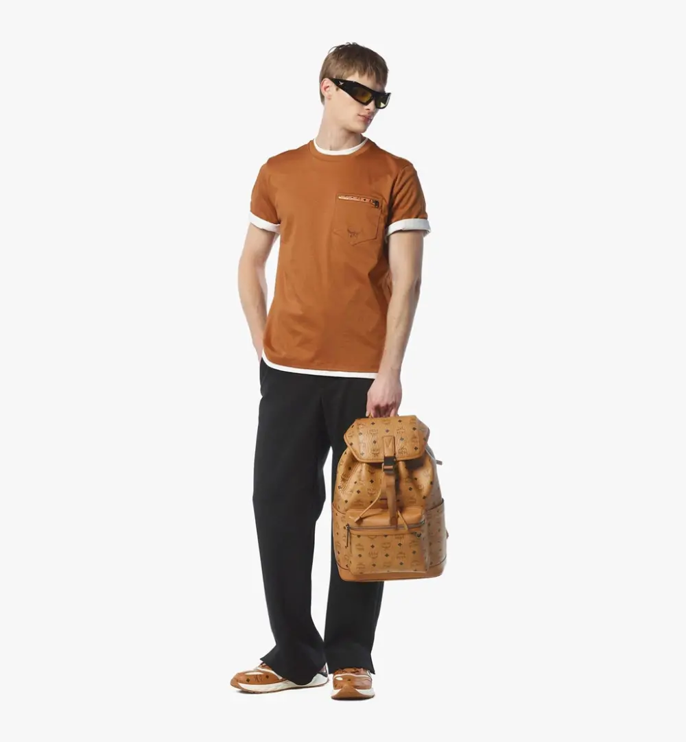 Balo MCM Brandenburg Backpack 'Cognac' MMKFSBG01CO001 - Ảnh 4