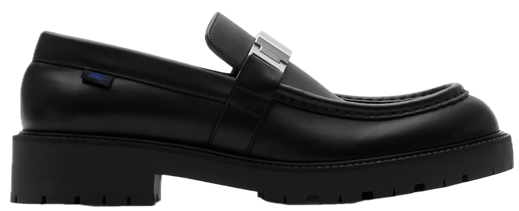 Giày Burberry Leather Raft Loafers 'Black' 81015341