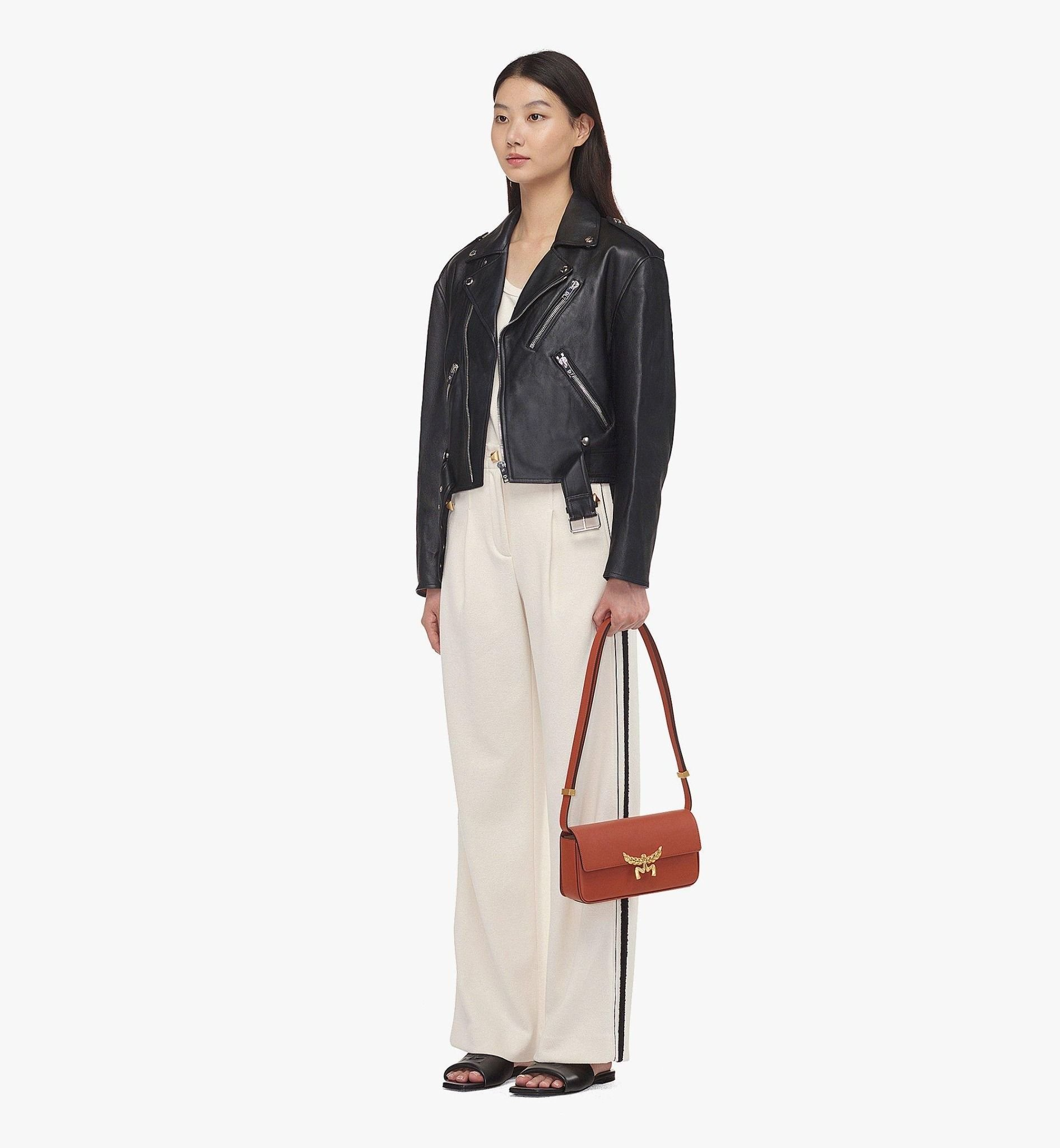 Túi MCM Himmel Shoulder Bag 'Brown' MWSESAC06C7001 - Ảnh 5