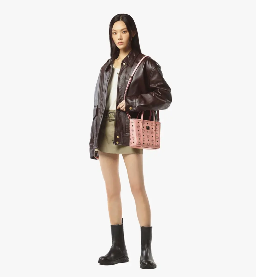 Túi MCM Toni Top-Zip Shopper 'Pink' MWPFSMT06PZ001 - Ảnh 3