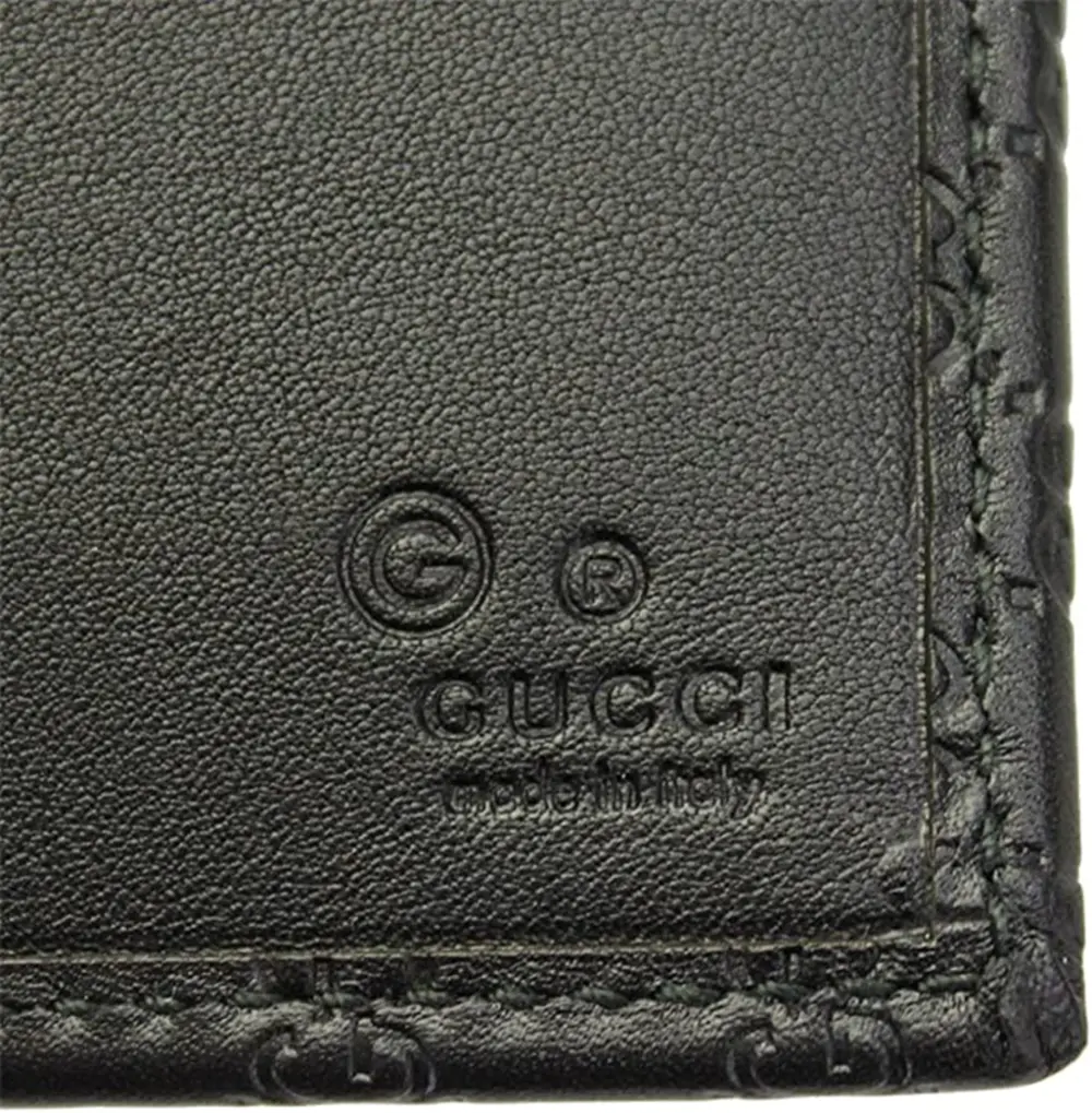 Ví Nữ Gucci Micro Guccissima 'Black Leather' 449396-BMJ1G-1000 - Ảnh 4