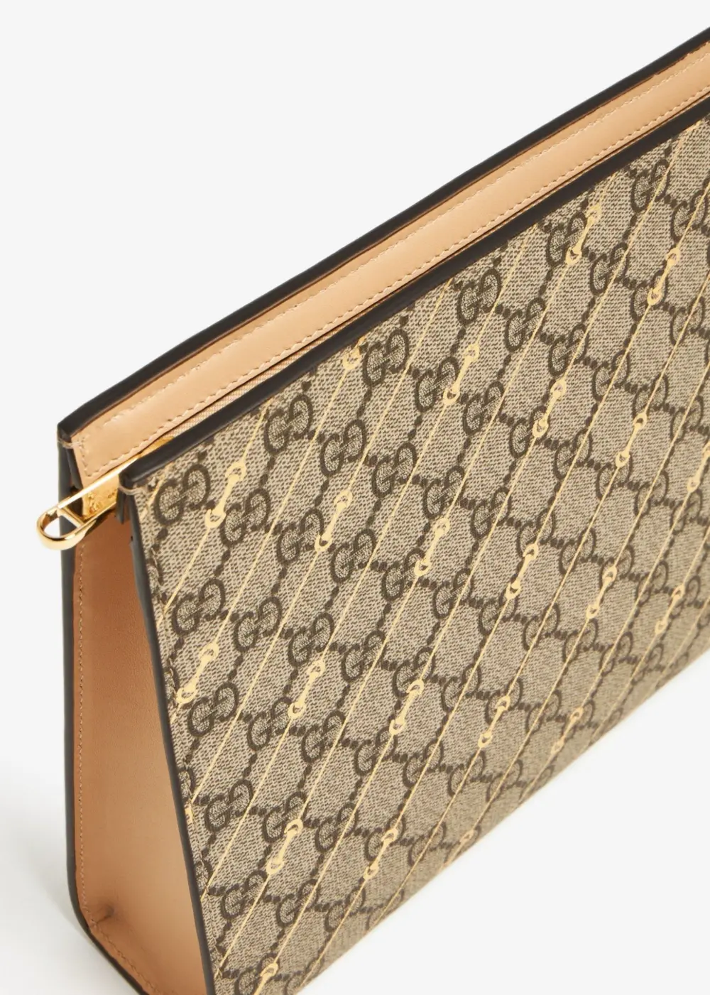 Alternative view of Túi Gucci Horsebit Print Pouch 'Beige' 774345-FACYR-8548