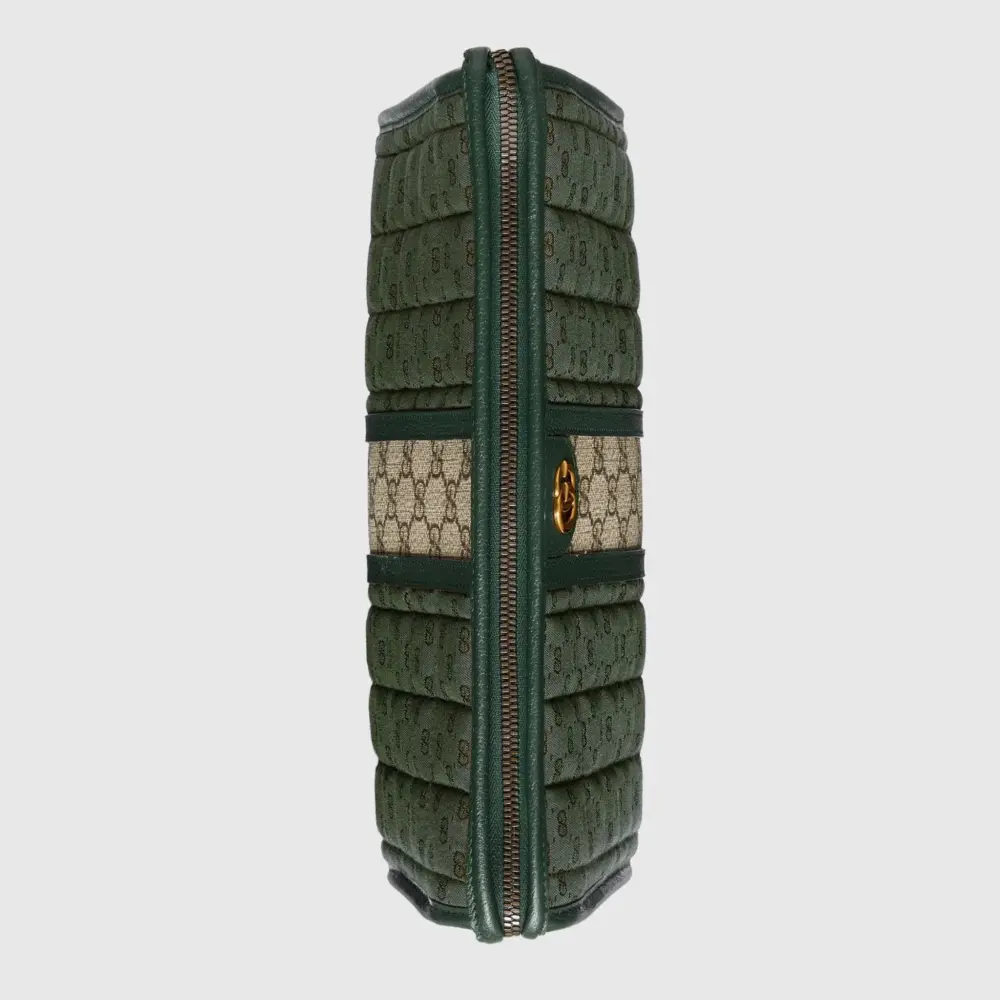 Túi Gucci Mini GG Canvas Pouch 'Green' 751912-FAB7W-3046 - Ảnh 4