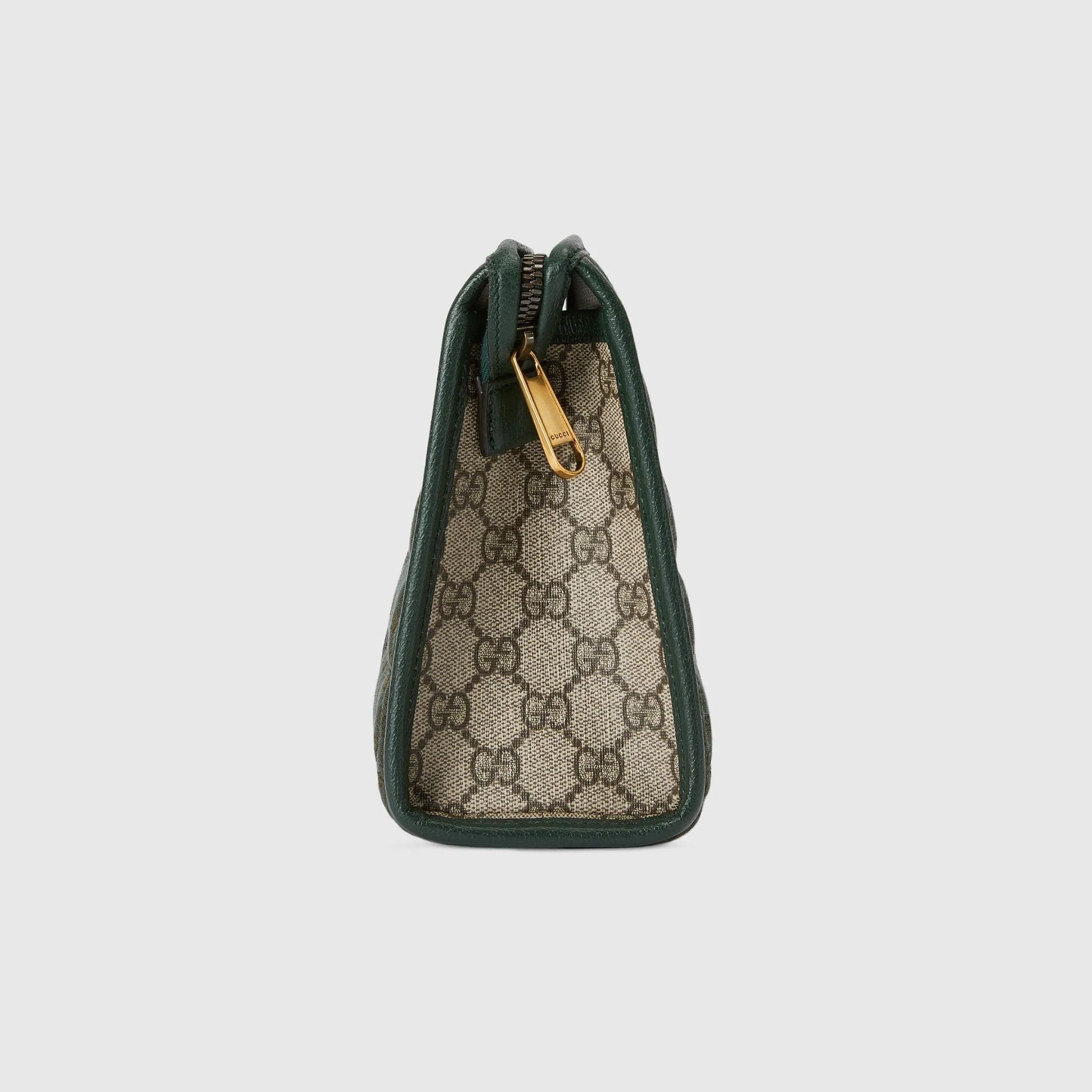 Túi Gucci Mini GG Canvas Pouch 'Green' 751912-FAB7W-3046 - Ảnh 5