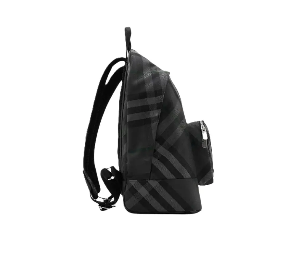 Alternative view of Balo Burberry Grid Check Zipper Closure Polyamide 'Charcoal' 80973471
