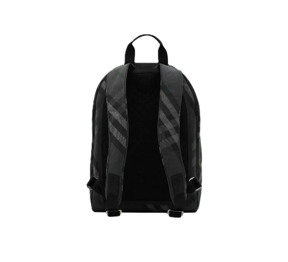 Balo Burberry Grid Check Zipper Closure Polyamide 'Charcoal' 80973471 - Ảnh 3