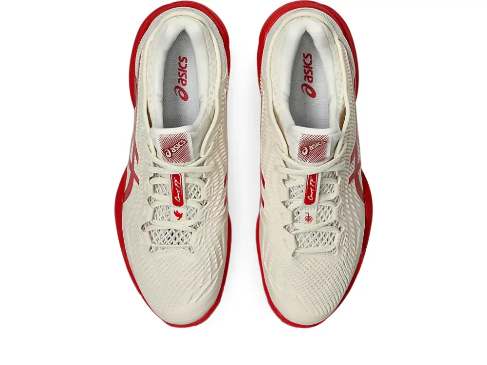 Giày Asics Court FF 3 Novak ‘Cream Red’ 1041A522-968 - Ảnh 4