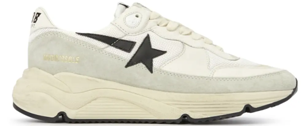 Giày Golden Goose Distressed Leather-Trimmed Suede Mesh 'White' GMF00350-F003252-11199