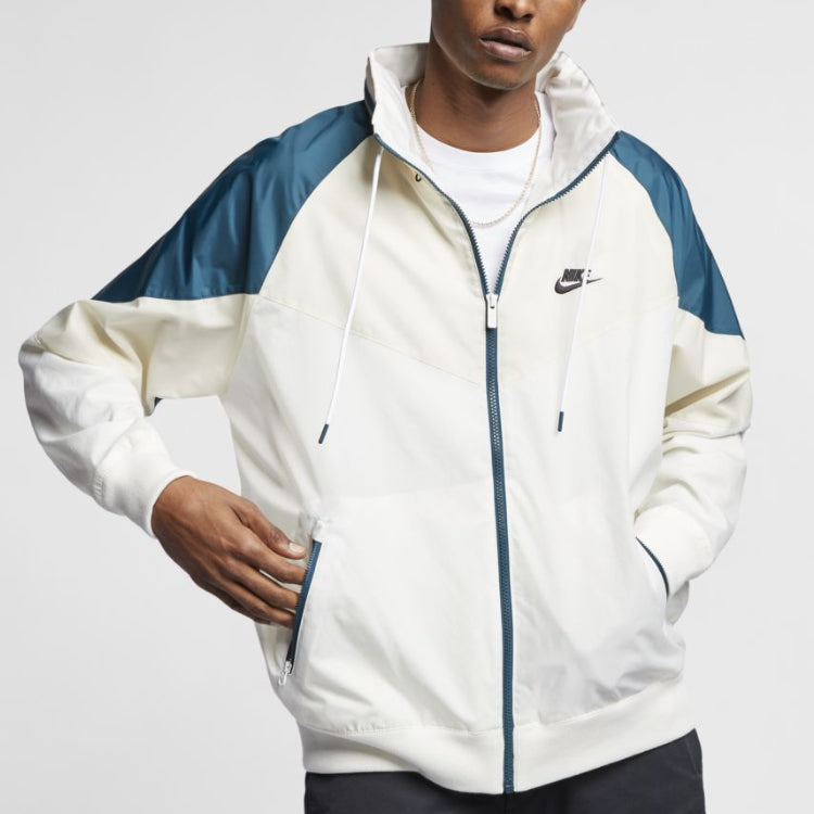 Alternative view of Áo Nike Sportswear Wind Runner ‘Green White’ CN8771-133