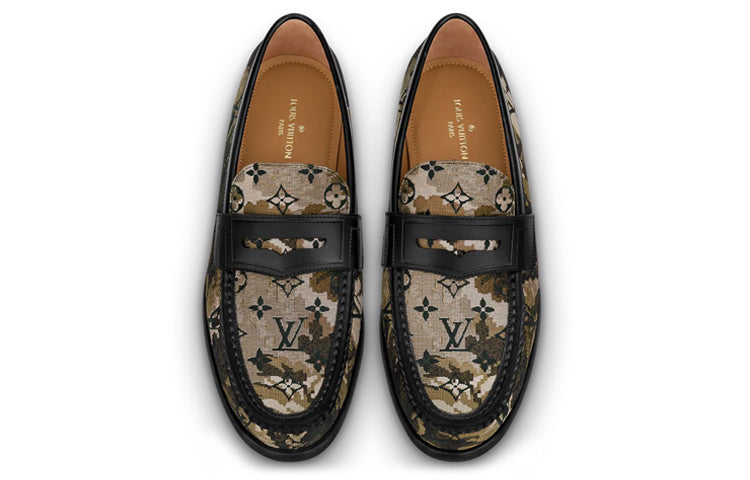 Alternative view of Giày Louis Vuitton Loafers 'Brown Camouflage Monogram' 1A8J3I