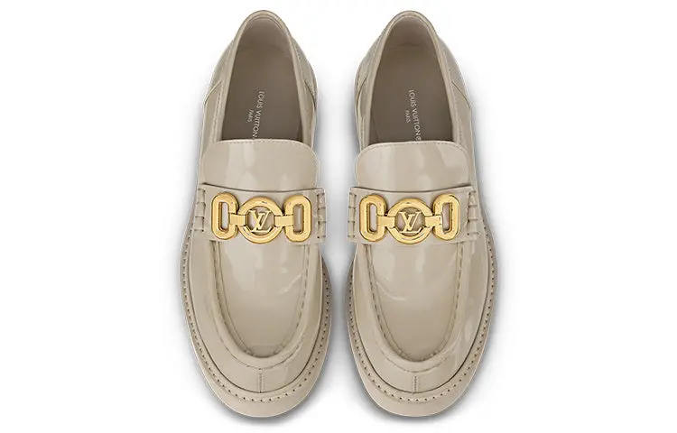 Giày Louis Vuitton Lv Academy Loafers 'Beige' 1ABO3I - Ảnh 3