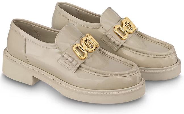 Alternative view of Giày Louis Vuitton Lv Academy Loafers 'Beige' 1ABO3I