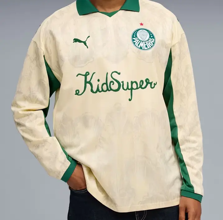 Áo Puma Palmeiras x KidSuper LS Retro ‘Alpine Snow Vine’ 606852-11 - Ảnh 3