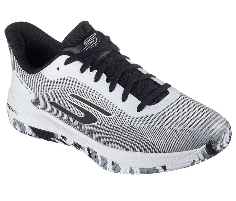 Giày Skechers Viper Court Pro ‘White Black’ 246109C-WBK - Ảnh 6