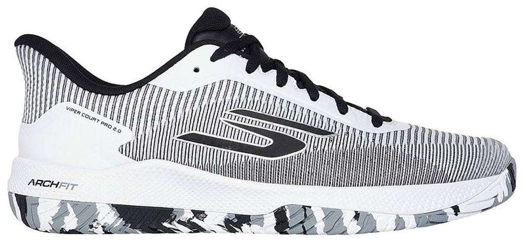 Giày Skechers Viper Court Pro ‘White Black’ 246109C-WBK
