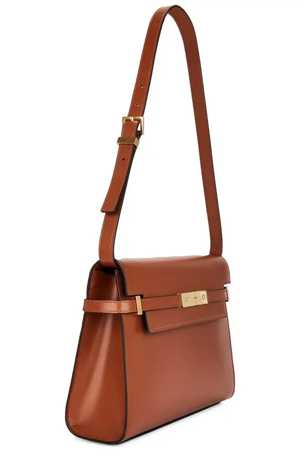 Túi Saint Laurent Leather Shoulder 'Brown' 579271-0SXPW-6362 - Ảnh 4