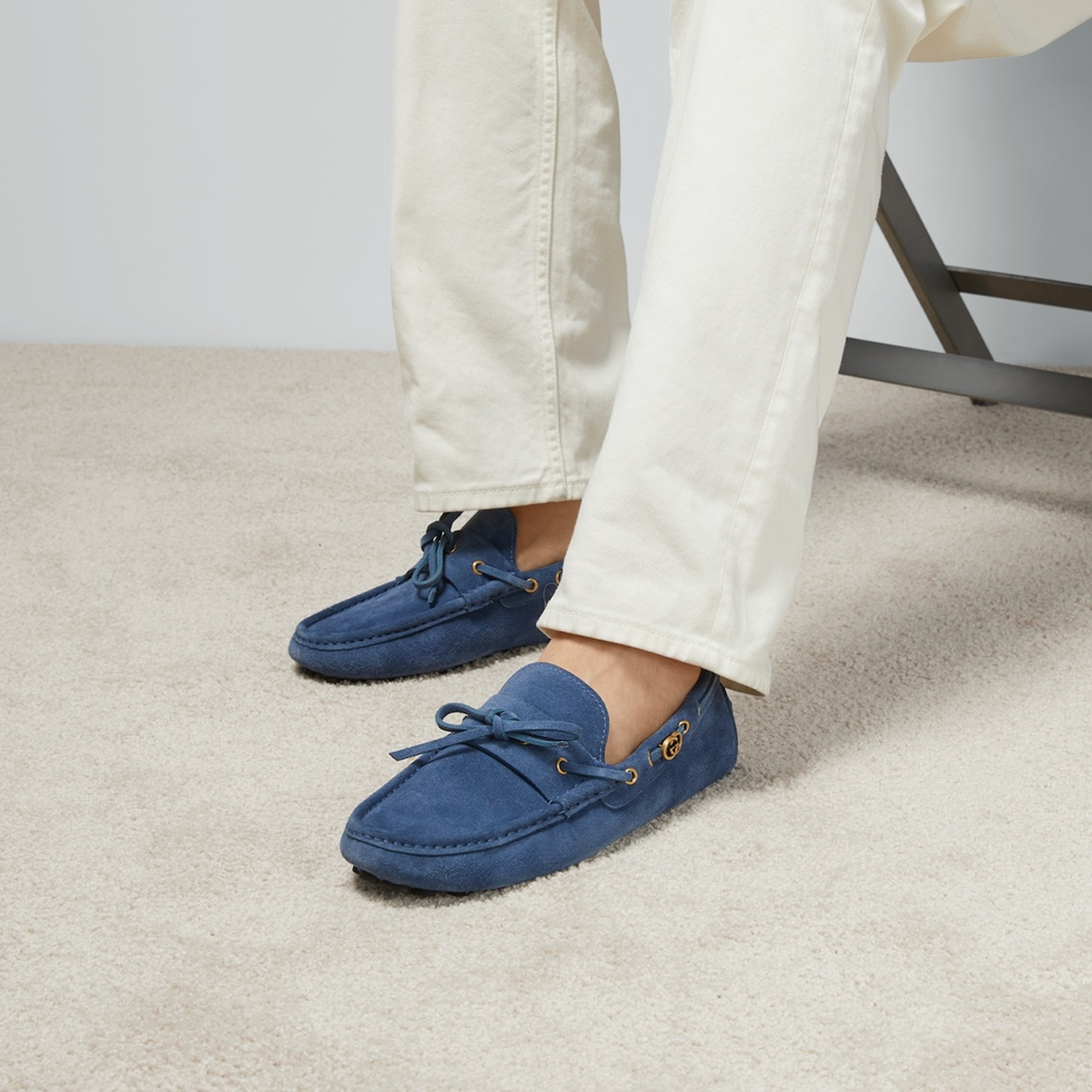 Alternative view of Giày Gucci Driver Interlocking G 'Navy' 780143-CH000-4236