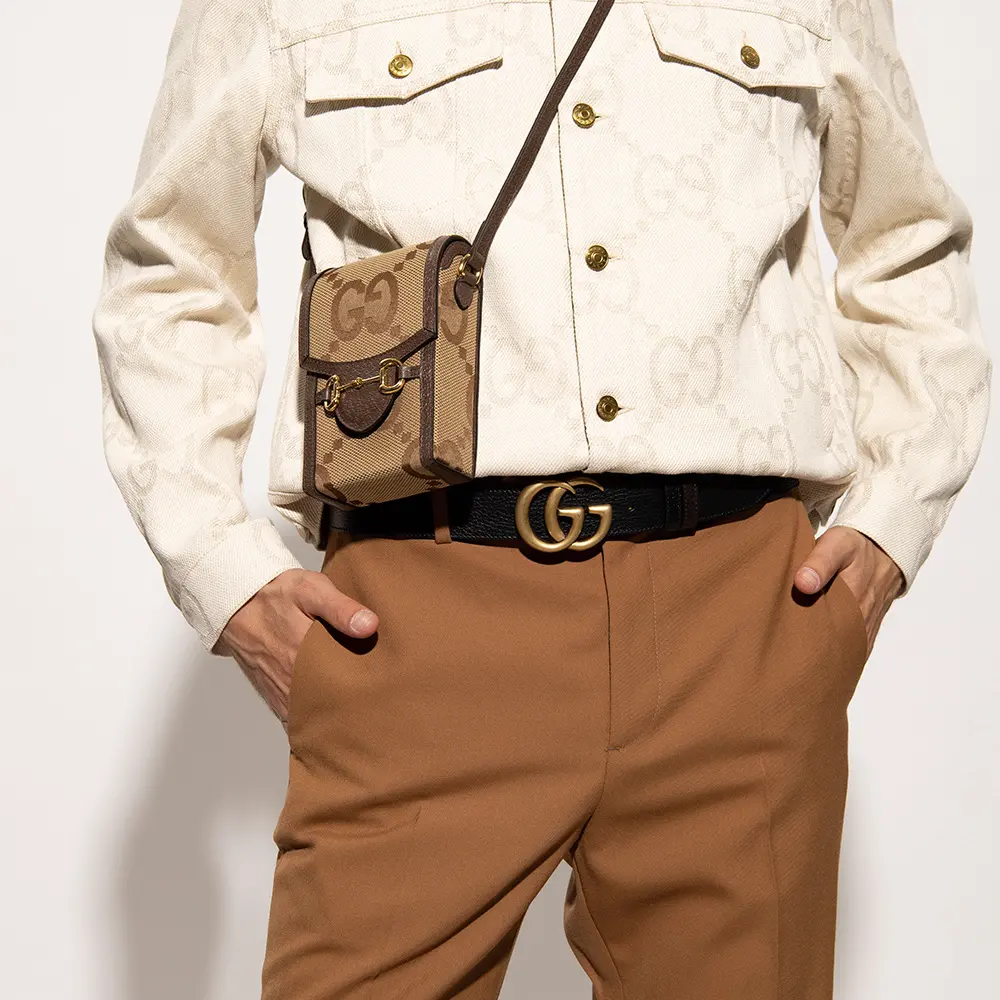 Alternative view of Túi Gucci 1955 Horsebit Jumbo GG Mini ‘Beige’ 625615-UKMBG-2572