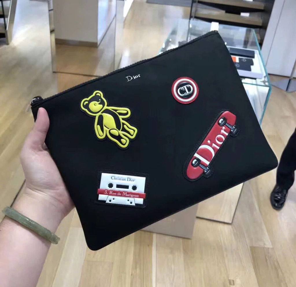 Túi Dior Clutches Canvas 'Black' 2PECA161YHJ-H03E - Ảnh 3