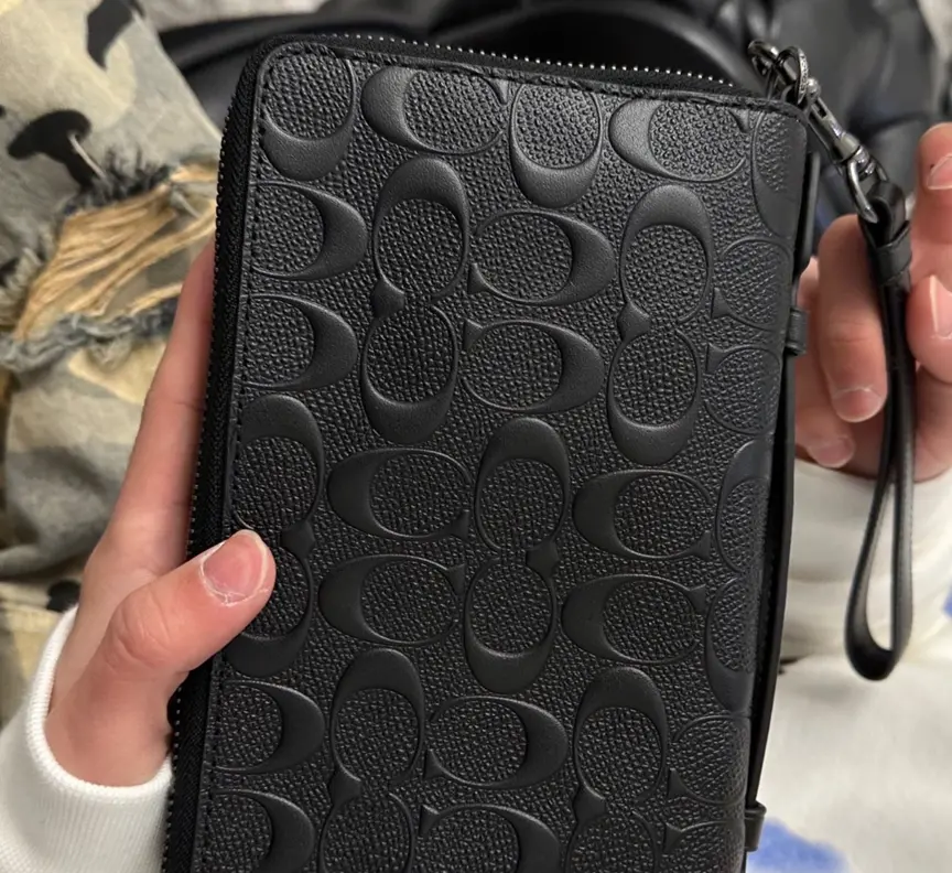 Túi Coach Double Zip Travel Organizer ‘Black’ F67637-QBBK - Ảnh 3