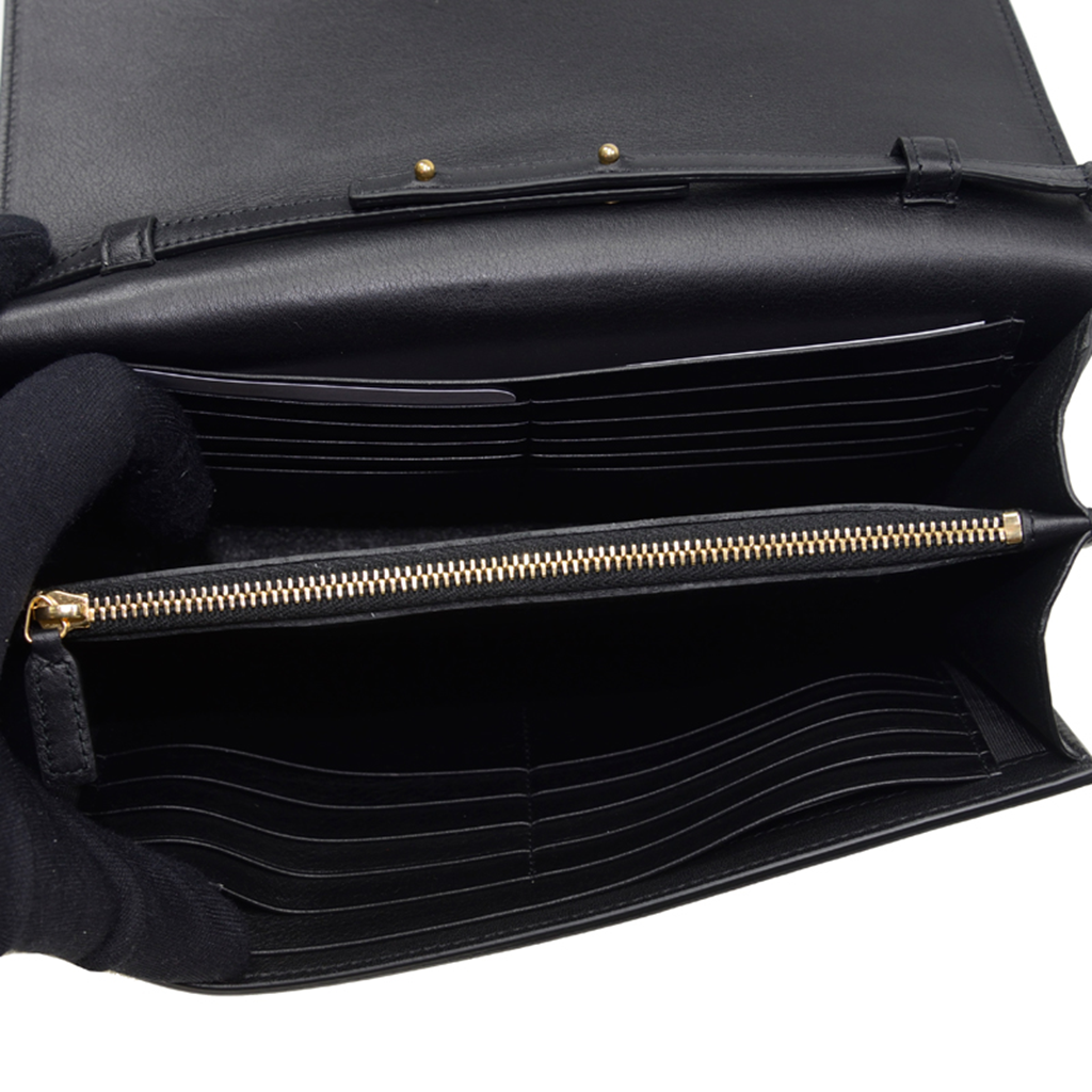 Alternative view of Ví Saint Laurent Crossbody Bag 'Black' 348117-BJ50J-1000