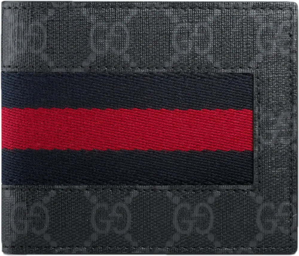 Ví Gucci GG Supreme Web ‘Black Gray’ 408827-KHN4N-1095