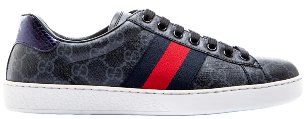 Giày Gucci Ace GG Supreme 'Black Grey' 429445-K2LH0-1130