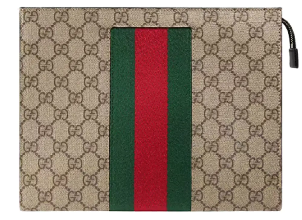 Túi Gucci Supreme Web Pouch 'Beige' 475316-KHN4N-9791